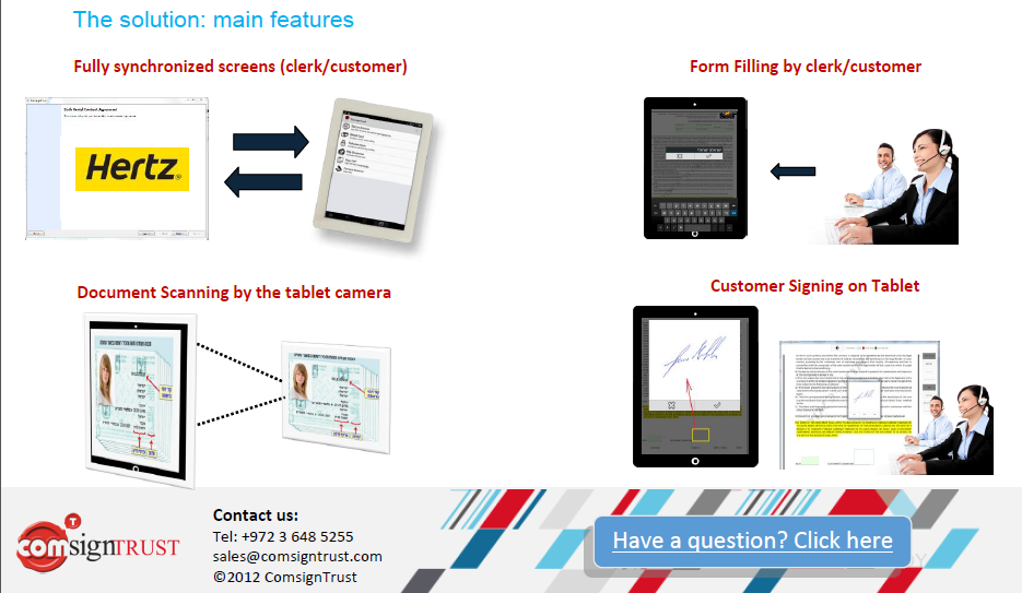 digital signature on tablet - main features