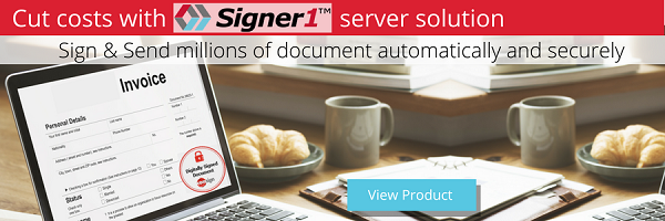 Digital Signature to sign and send automatically millions of document (digital invoices, reports, etc.)